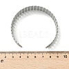 Hollow Out 304 Stainless Steel Cuff Bangles for Women BJEW-Z096-01P-5