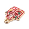 Christmas Theme Alloy Enamel Pendants X1-ENAM-D060-04A-2