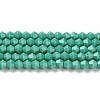 Opaque Solid Color Imitation Jade Glass Beads Strands GLAA-F029-P4mm-07-1