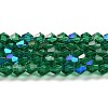 Transparent Electroplate Glass Beads Strands GLAA-F029-2mm-D10-1