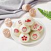 Wood Wax Seal Stamp AJEW-WH0122-002-4