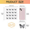 8 Sheets Plastic Waterproof Self-Adhesive Picture Stickers DIY-WH0428-003-2