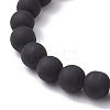 2Pcs 2 Style Synthetic Hematite & Glass Round Beaded Stretch Bracelets Set BJEW-JB10050-01-5