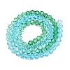 Gradient Color Baking Paint Glass Bead Strands X1-DGLA-A039-T2mm-A018-2