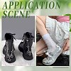 4Pcs 2 Styles Star Alloy Charms Boot Strap Chains AJEW-CP0006-44-4
