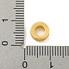 Brass Micro Pave Clear Cubic Zirconia European Beads KK-G493-41G-3