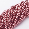 Glass Pearl Beads Strands X-HY-6D-B58-3