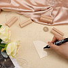 Transparent Acrylic Place Card & Wood Card Holder Set ODIS-WH0038-62-4