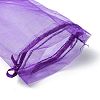 30Pcs 4 Styles Rectangle Organza Bags Jewellery Storage Pouches Wedding Favour Party Mesh Drawstring Gift OP-FS0001-01E-6