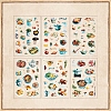 6Pcs Coffee Theme DIY Paper Scrapbook Stickers STIC-U004-05C-1