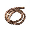 Electroplate Non-magnetic Synthetic Hematite Flat Round Beads Strands G-P079-01F-2