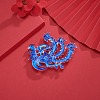 Chinese Style Alloy Enamel Chandelier Components Links X-ENAM-E329-05B-S-8