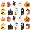 SUNNYCLUE 20Pcs 10 Styles Halloween Opaque Resin Pendants RESI-SC0002-49-1