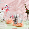 Valentine's Day Rectangle Transparent PVC Storage Bags with Handle ABAG-WH0038-38-5