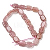 Natural Strawberry Quartz Beads Strands G-P544-B01-01-3