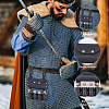 Rectangle PU Leather Medieval Waist Belt Bag with Belt and 4 Glass Potion Bottles AJEW-WH0752-296A-5
