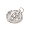 Brass Micro Pave Clear Cubic Zirconia Pendants KK-A207-05P-2