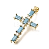 Brass Pave Cubic Zirconia Pendants CU-CBAE7DF-11G-D05-2