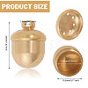 Openable Brass Acorn Urn Ashes Pendants KK-WH0001-25-2