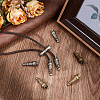 6Pcs 2 Colors Brass Cord End KK-OC0001-62-5