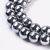 Synthetic Magnetic Hematite Beads Strands G-H1098-1-3