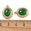 Natural Green Jade Dyed Pendants STAS-L025-007G-03-3