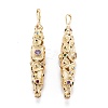 Real 18K Gold Plated Brass Micro Pave Cubic Zirconia Pendants X-ZIRC-M114-54G-2