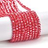 Electroplate Opaque Glass Beads Strands EGLA-A035-P3mm-A03-1