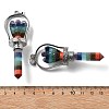 Chakra Natural Mixed Stone Pointed Big Pendants KK-H491-01P-01-3