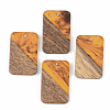 Resin & Walnut Wood Pendants RESI-S389-049A-A01-1