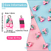 50Pcs Handmade Polymer Clay Charms CLAY-YS0001-02-3