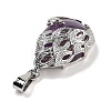 Natural Amethyst Teardrop Pendants G-G112-03P-13-2