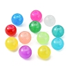 480Pcs 12 Colors Baking Painted Imitation Jade Glass Round Bead Strands DGLA-FS0001-01-4