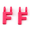 Rack Plating Spray Painted Alloy 2-Loop Link Pendants PALLOY-N176-01F-2