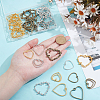 48Pcs 12 Styles Zinc Alloy Open Back Bezel Pendants FIND-PH0025-13-3