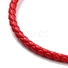Braided Round Imitation Leather Bracelets Making BJEW-H610-01P-4