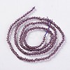 Glass Beads Strands EGLA-E057-02B-19-2
