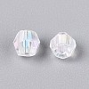 Transparent Spray Painted Glass Beads LS-EGLA-N018-4mm-12-3