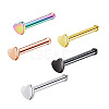 304 Stainless Steel Heart Nose Bone Rings WG0DFB7-01-5
