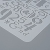 Plastic Reusable Drawing Painting Stencils Templates DIY-F018-B21-3