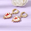 Brass Hoop Dangle Earrings KK-CBA8324-26G-3