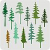 Large Plastic Reusable Drawing Painting Stencils Templates DIY-WH0172-612-1