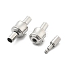 304 Stainless Steel European Clasps STAS-Z115-04P-08-2
