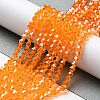 Transparent Electroplate Glass Beads Strands LS-GLAA-F029-3mm-C23-4