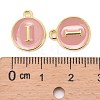 Golden Plated Alloy Enamel Charms ENAM-S118-07I-3