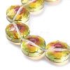 Electroplate Transparent Glass Beads Strands EGLA-M032-01A-HR01-2