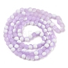 Frosted Crackle Glass Beads Strands GLAA-U001-6mm-M04-3