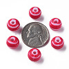 Opaque Striped Acrylic Beads MACR-S373-27D-03-5
