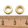 Rack Plating Brass Micro Pave Clear Cubic Zirconia Beads KK-U030-32G-09-2