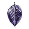 Alloy Enamel Big Leaf Pendants ENAM-J074-07AS-1